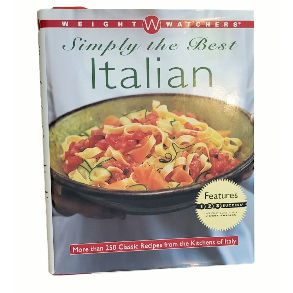 Weight Watchers Simply The Best Italian Cookbook Hard Cover Recipes Book‎